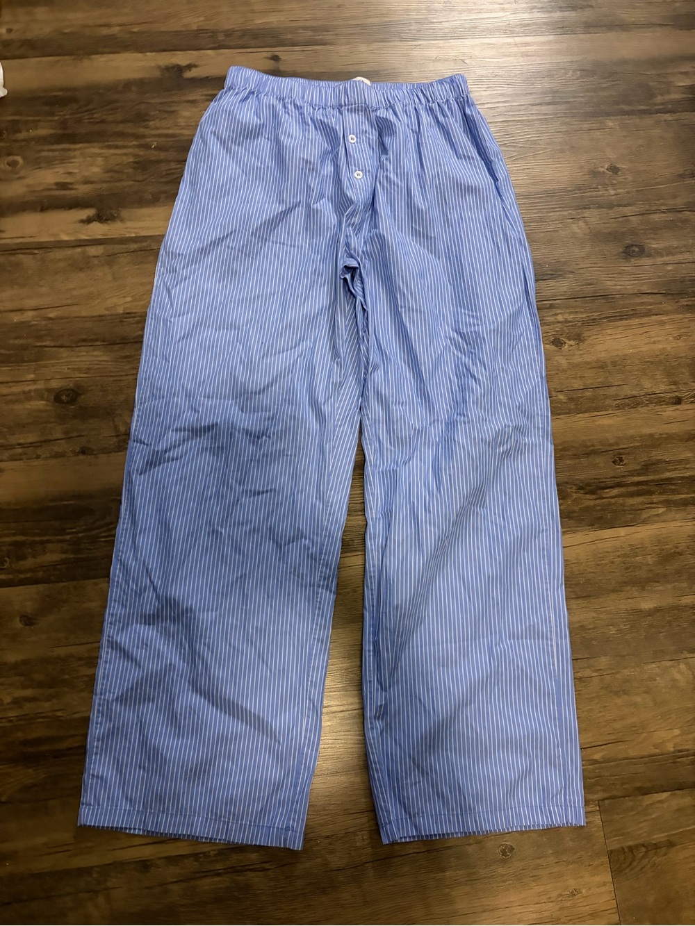 PARKE Striped Cotton Boxer Pants Large